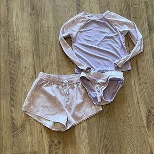 Roxy Light Purple 3 Piece Swim Set